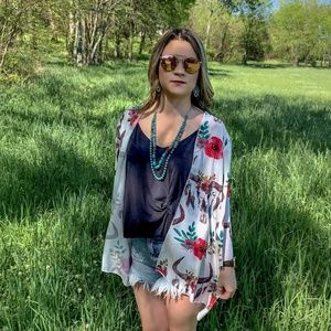 🌹 ' Bull Headed' Floral Kimono 🌹